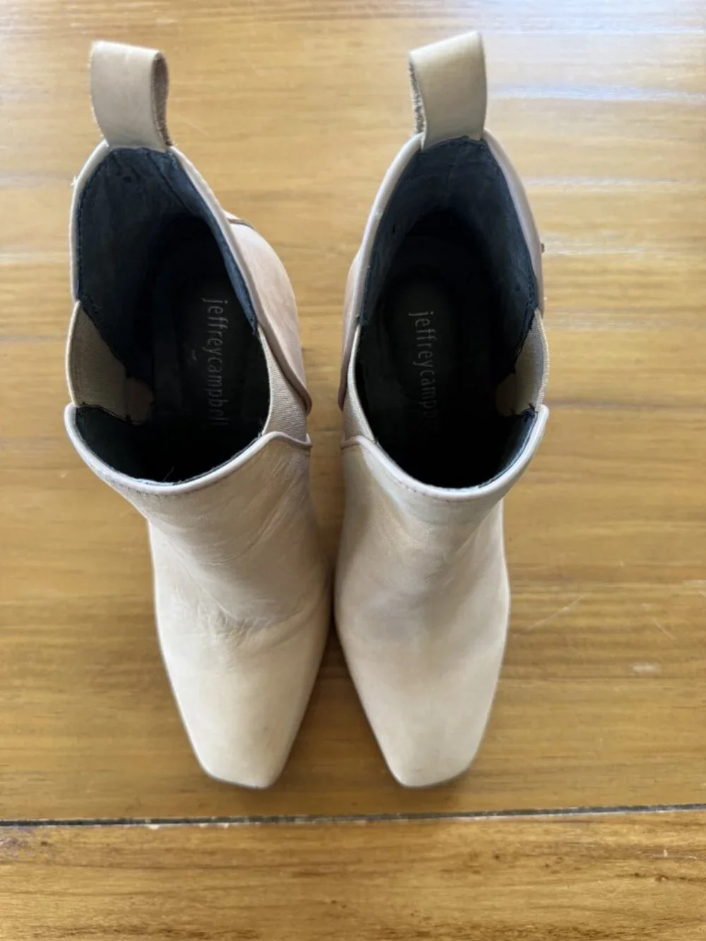 Jeffrey Campbell Brown Wedge Ankle Boots Size 6.5